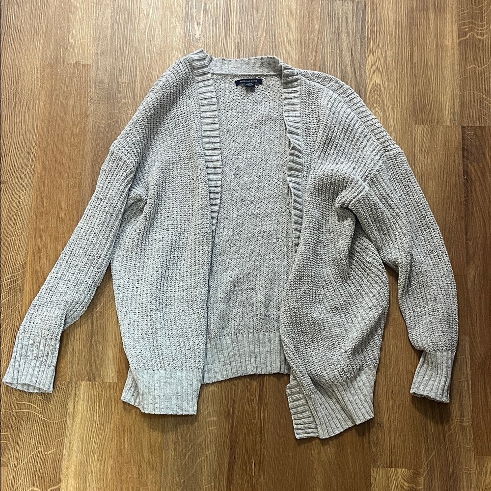 American Eagle Outfitters Gray Cardigan Sweater